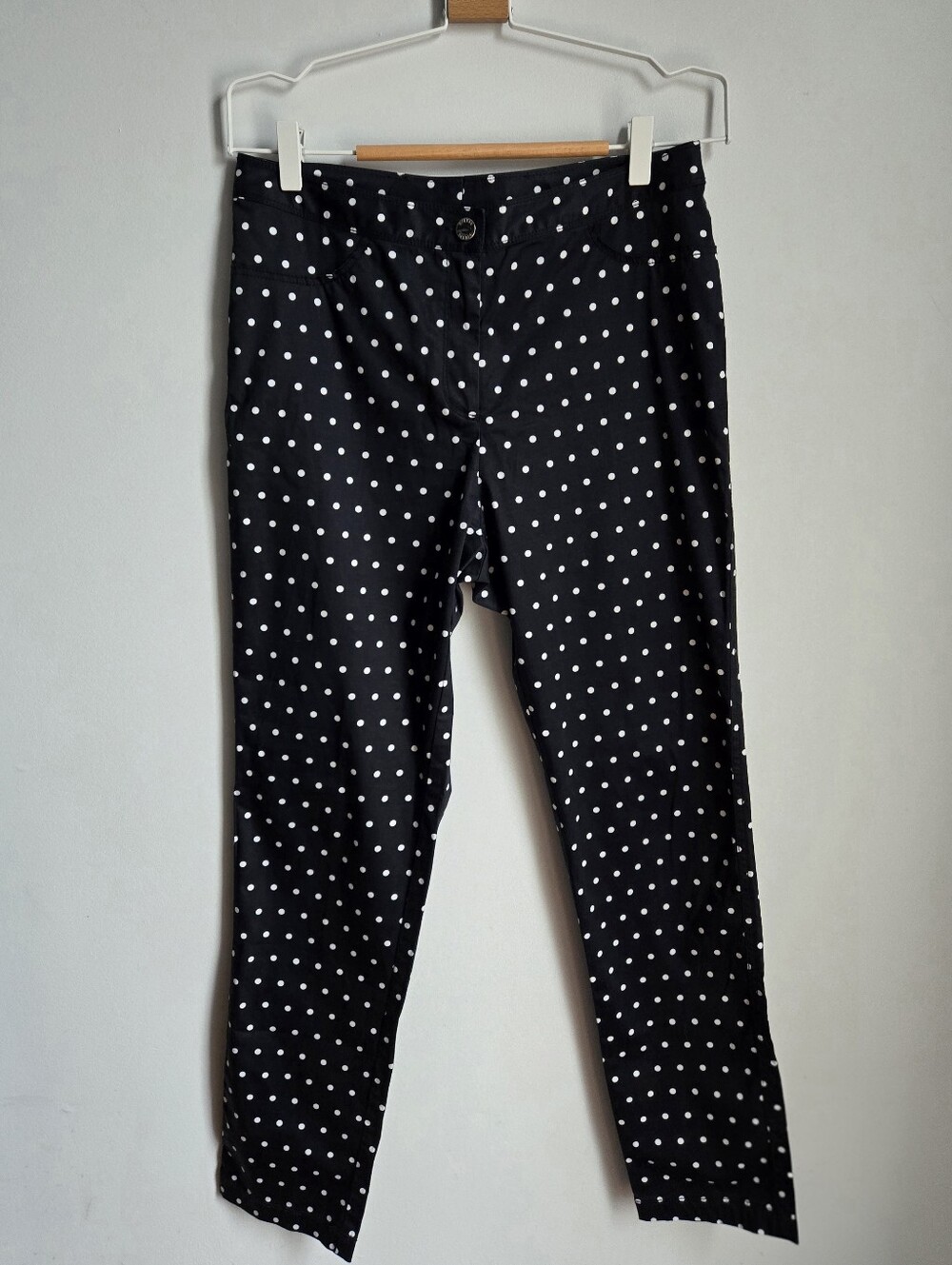 Like New BYLYSE Spenard Black Polka Dot Lightweight Pants